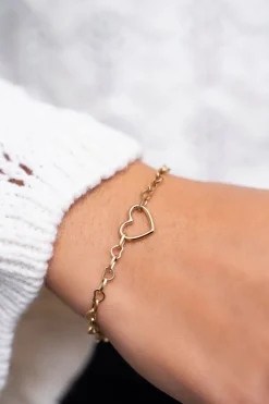 My Jewellery Bracelet Avec Petit Pendentif Cœur Ouvert Online