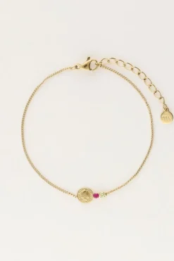 My Jewellery Bracelet Avec Pièce Et Strass New