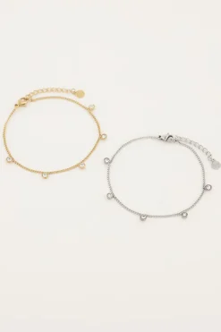 My Jewellery Bracelet Avec 5 strass Outlet