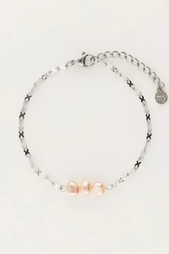My Jewellery Bracelet Avec Trois Perles Violettes Best