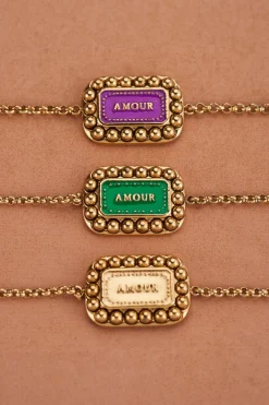 My Jewellery Bracelet Bold Spirit Avec Charm « Amour » Vert New