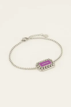 My Jewellery Bracelet Bold Spirit Avec Charm « Amour » Rose Discount