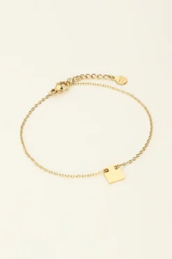 My Jewellery Bracelet Chaîne Médaillon Carré Sale