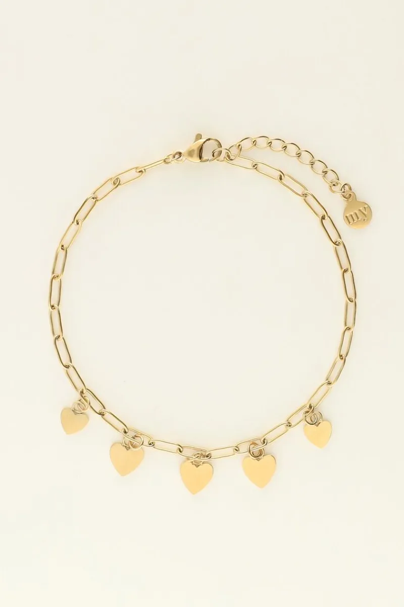 My Jewellery Bracelet Chaîne Petites Coeurs Universe Fashion