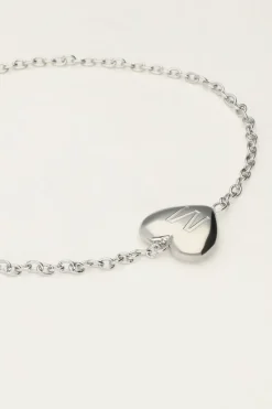 My Jewellery Bracelet Coeur Avec Initiale New