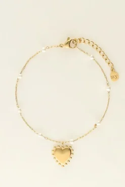 My Jewellery Bracelet Coeurs Et Perles Discount
