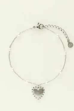 My Jewellery Bracelet Coeurs Et Perles Discount