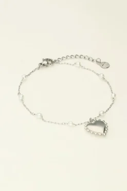 My Jewellery Bracelet Coeurs Et Perles Discount