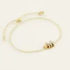 My Jewellery Bracelet Cordon Beige à Initiale Discount