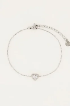 My Jewellery Bracelet Cœur à Strass Discount