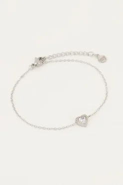 My Jewellery Bracelet Cœur à Strass Discount