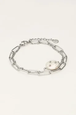 My Jewellery Bracelet Double Avec Maillon Et Perle Online