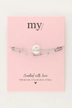 My Jewellery Bracelet Double Avec Maillon Et Perle Online