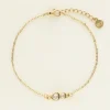 My Jewellery Bracelet Double Cœur En Strass New