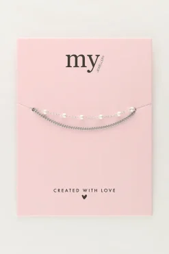 My Jewellery Bracelet Double Minimaliste Avec Des Perles Outlet