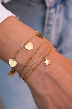 My Jewellery Bracelet Double Minimaliste Avec Charms étoile Clearance