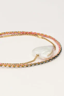 My Jewellery Bracelet Double Minimaliste Avec Cœur En Perles Discount