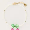 My Jewellery Bracelet En Perles Blanches Avec Cerise Sale