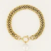 My Jewellery Bracelet Grosse Maille Avec Perle Sale