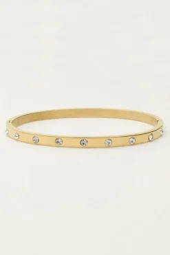 My Jewellery Bracelet Jonc à Pierres Transparentes Discount