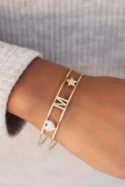 My Jewellery Bracelet Jonc Ouvert à Initiale Online