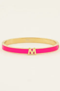 My Jewellery Bracelet Jonc Rose à Initiale Hot