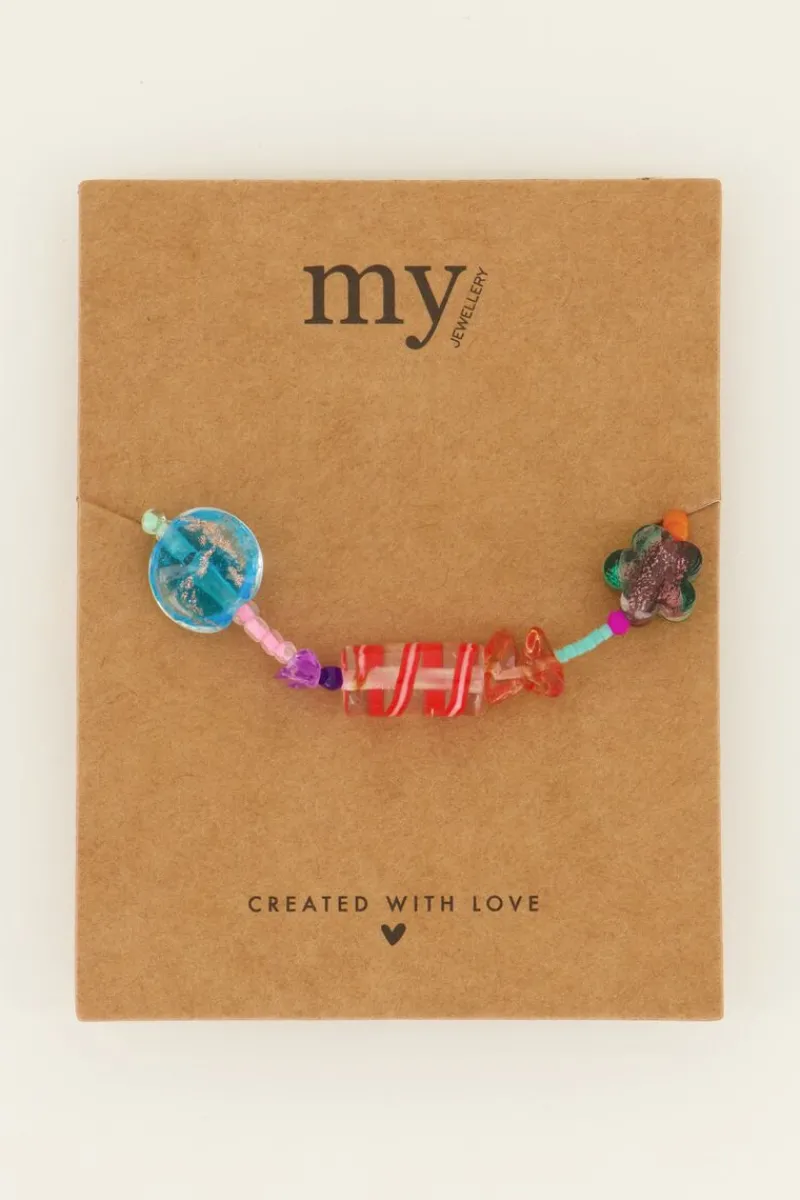 My Jewellery Bracelet élastique à Perles Fantaisie Multicolore Sale