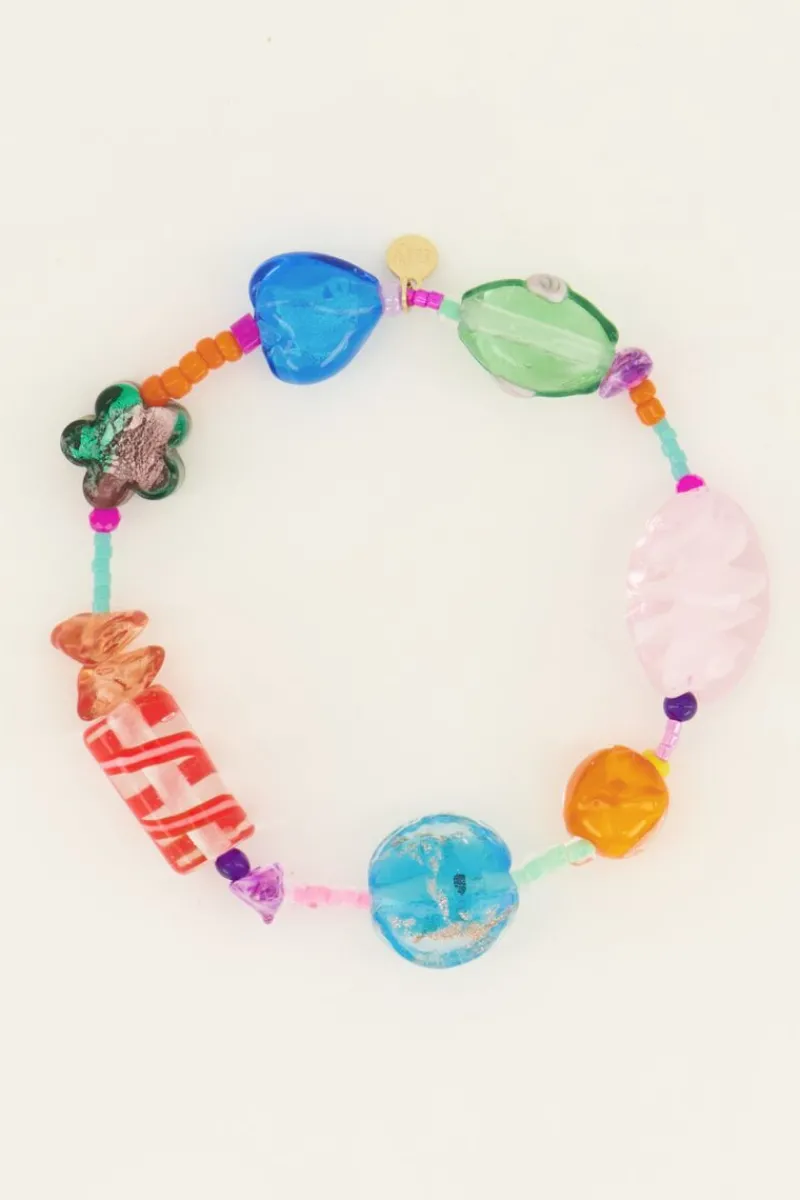 My Jewellery Bracelet élastique à Perles Fantaisie Multicolore Sale