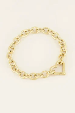 My Jewellery Bracelet Maille Avec Fermoir Cœur Hot