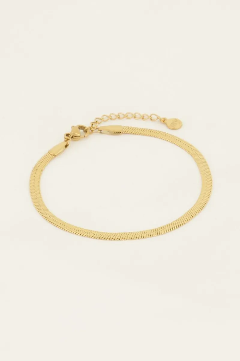 My Jewellery Bracelet Minimaliste à Maillons Plats Discount