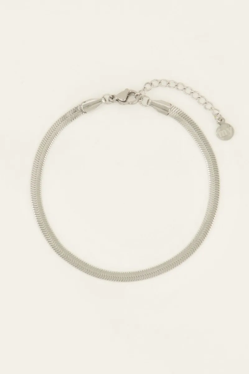 My Jewellery Bracelet Minimaliste à Maillons Plats Discount