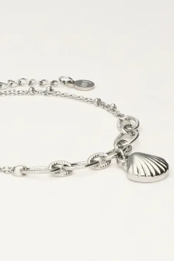 My Jewellery Bracelet Minimaliste Avec Maillons épais Et Coquillage Online