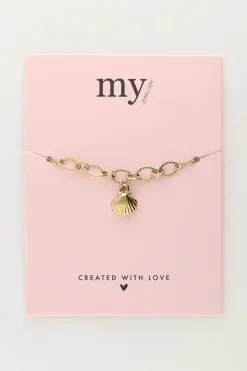 My Jewellery Bracelet Minimaliste Avec Maillons épais Et Coquillage Online