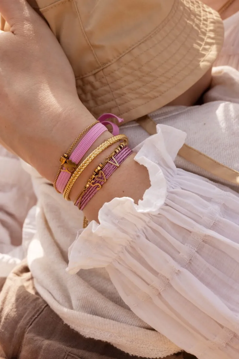 My Jewellery Bracelet Minimaliste Avec Cube Initiale New