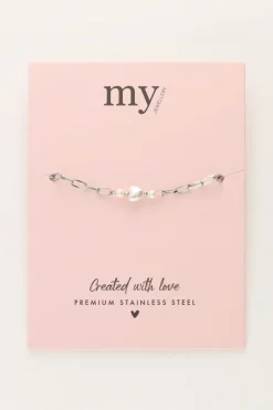 My Jewellery Bracelet Minimaliste Avec Cœur En Perles Clearance