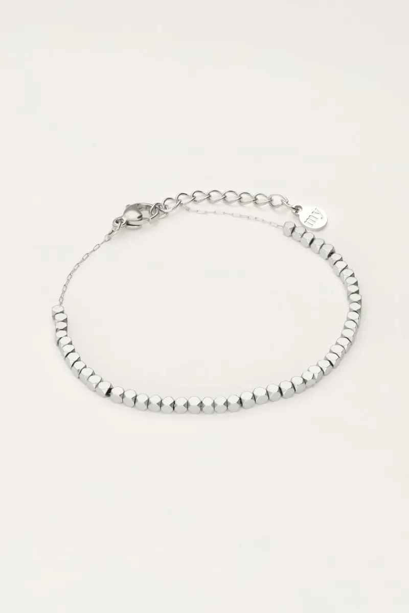 My Jewellery Bracelet Minimaliste Avec Perles Carrées Hot