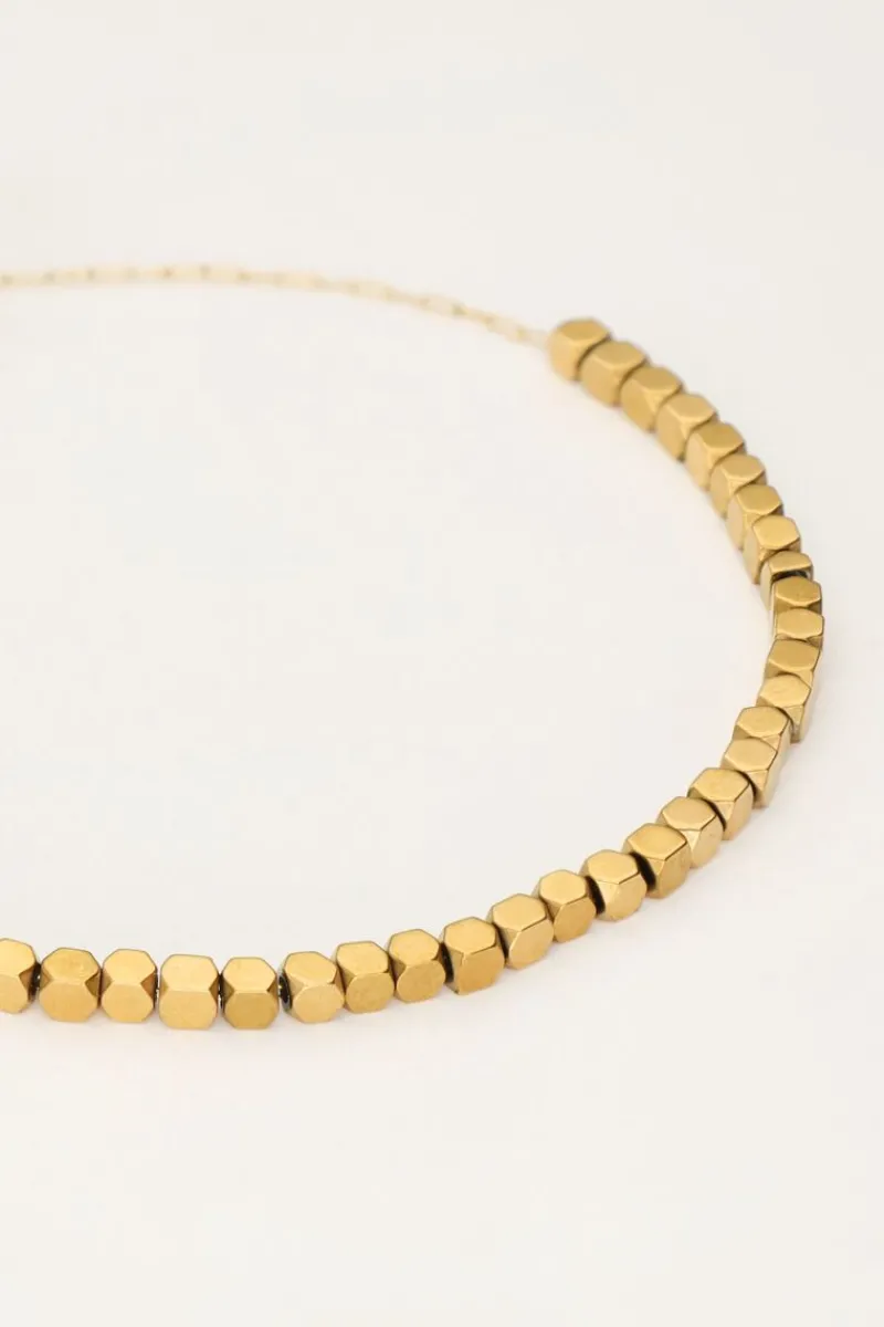 My Jewellery Bracelet Minimaliste Avec Perles Carrées Hot