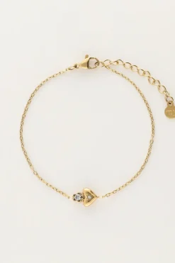 My Jewellery Bracelet Minimaliste Avec Cœur Et Fleur Online