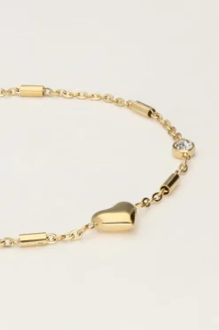 My Jewellery Bracelet Minimaliste Avec Cœur Et Tubes Discount