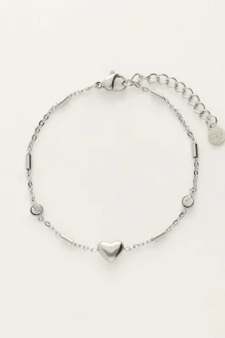 My Jewellery Bracelet Minimaliste Avec Cœur Et Tubes Discount