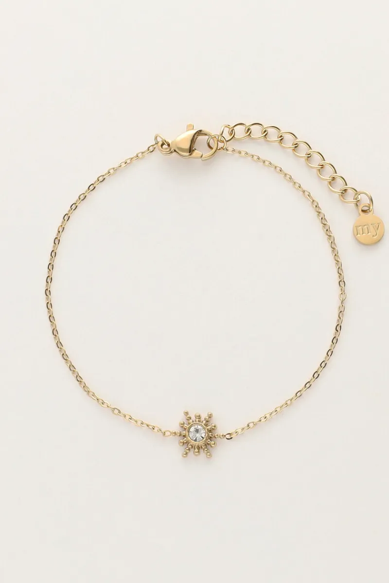 My Jewellery Bracelet Minimaliste Avec Soleil Et Strass Hot