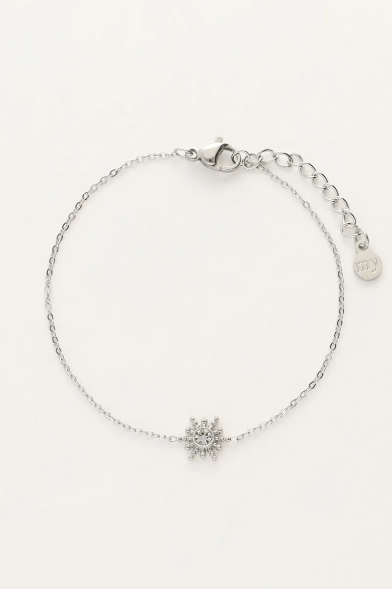 My Jewellery Bracelet Minimaliste Avec Soleil Et Strass Hot
