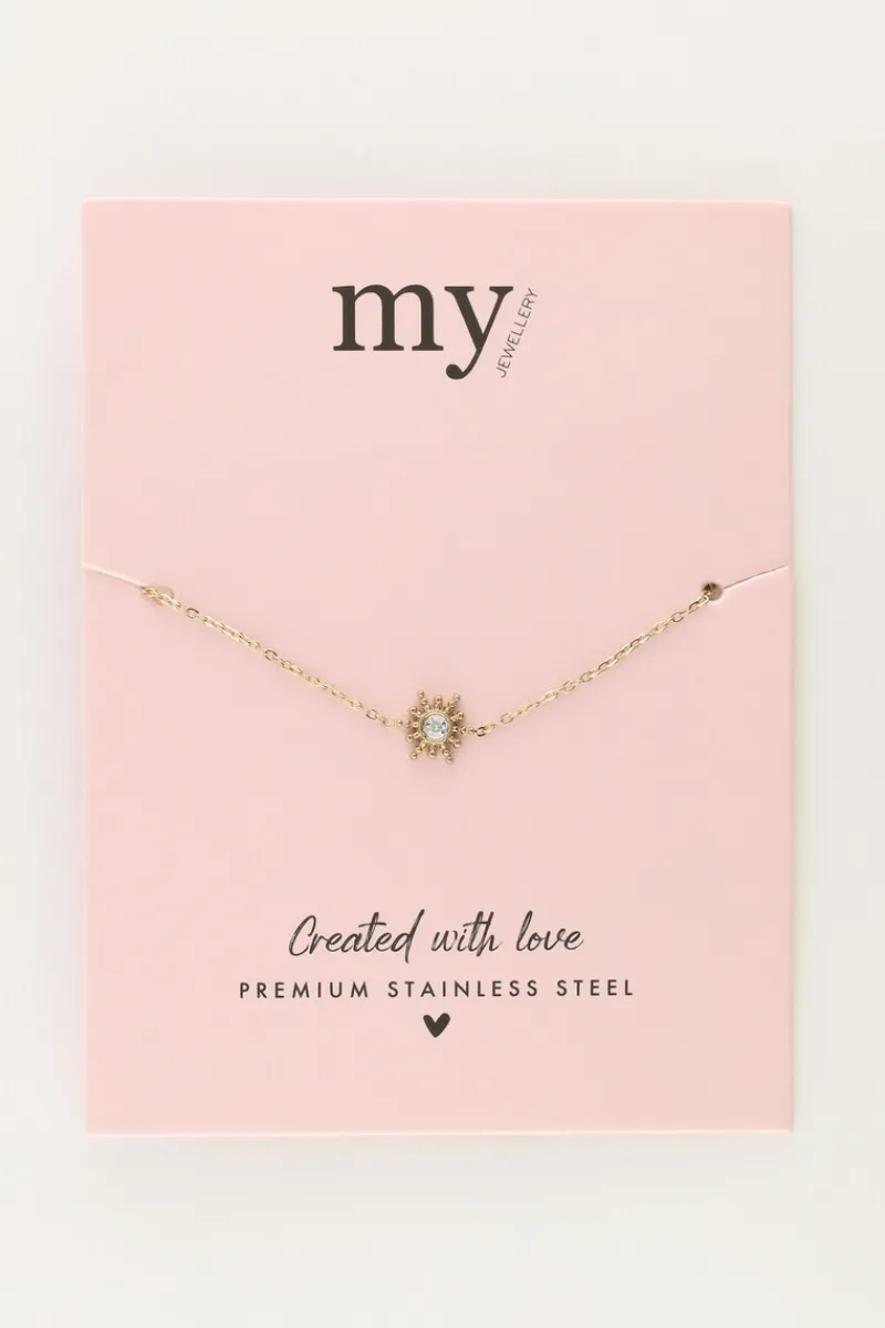 My Jewellery Bracelet Minimaliste Avec Soleil Et Strass Hot