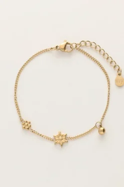 My Jewellery Bracelet Minimaliste Avec Fleurs Et Sphère Sale