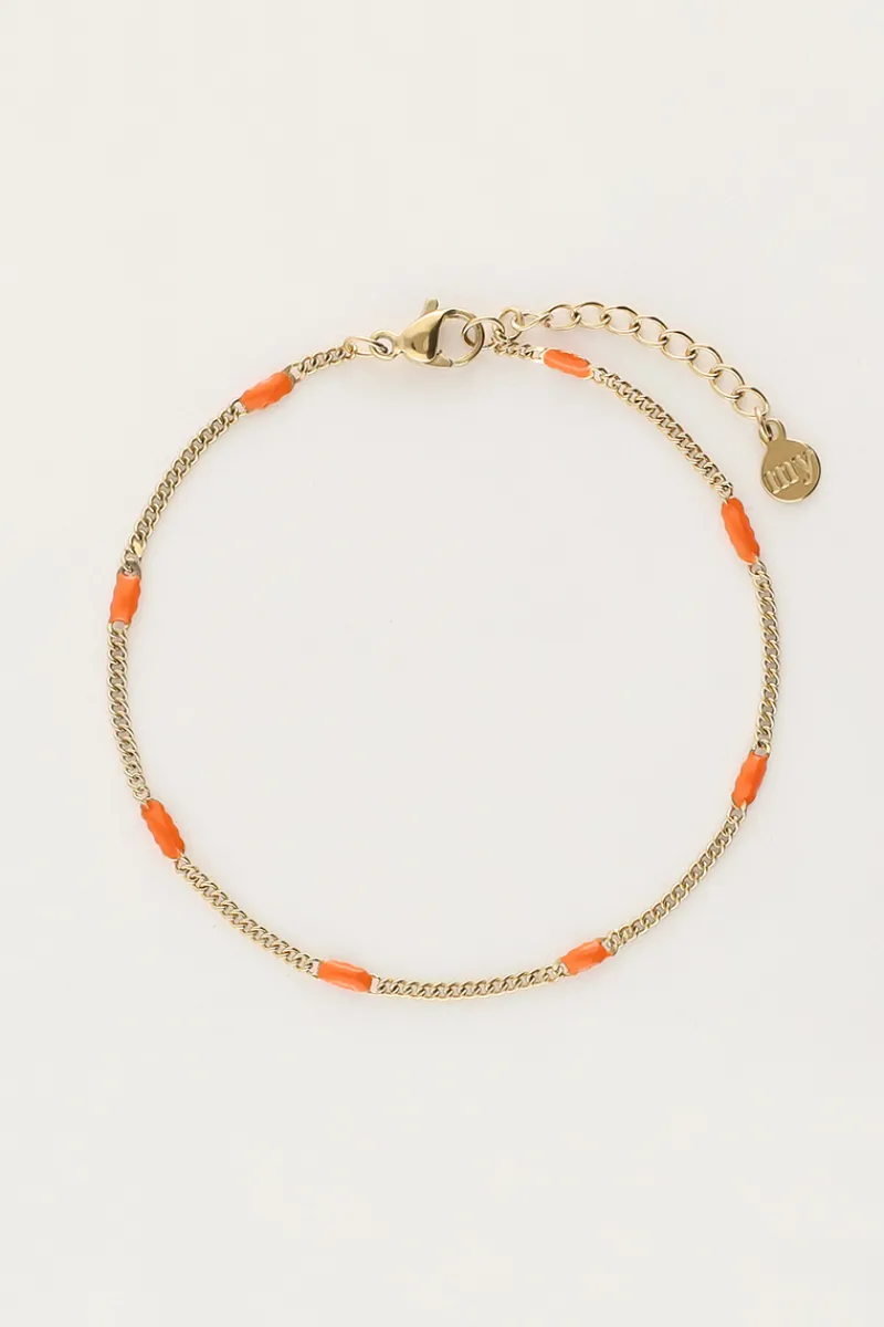 My Jewellery Bracelet Minimaliste Océan Orange Sale
