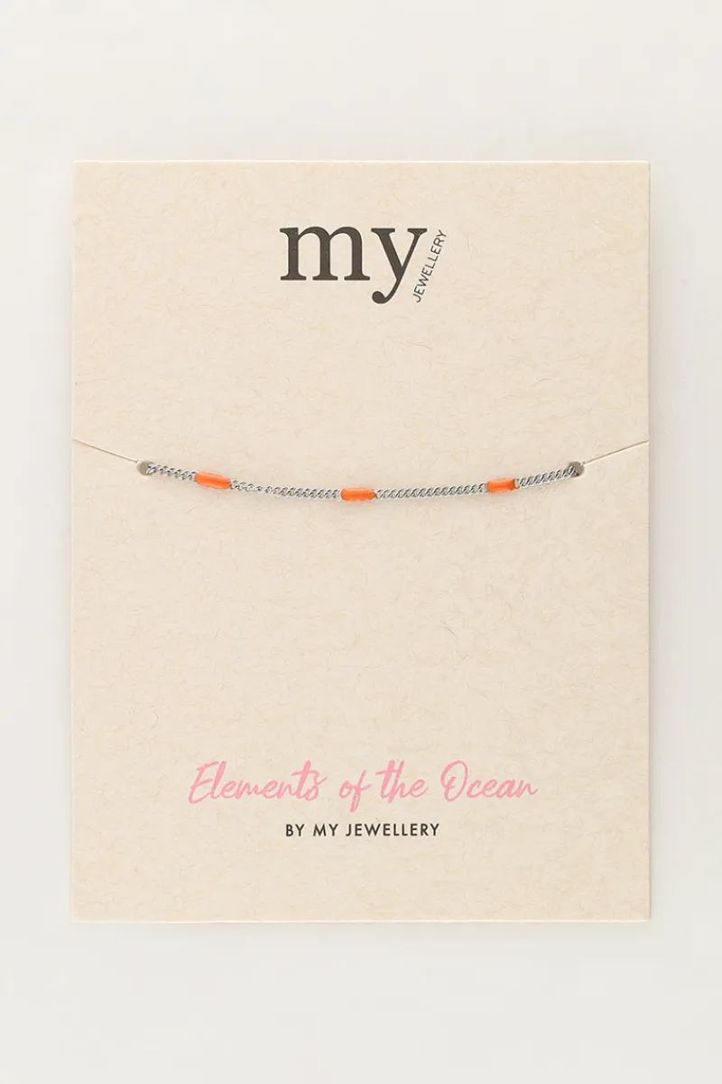 My Jewellery Bracelet Minimaliste Océan Orange Sale