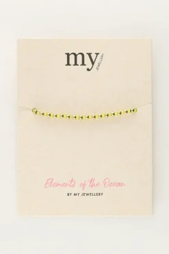 My Jewellery Bracelet Océan élastique Avec Perles Citron Vert Fashion