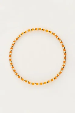 My Jewellery Bracelet Océan élastique Avec Perles Orange Clearance