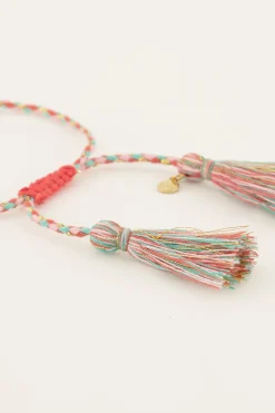 My Jewellery Bracelet Souvenir Tressé Multicolore Avec Perles Hot