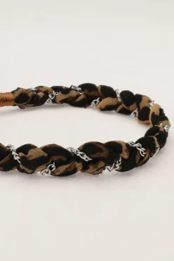 My Jewellery Bracelet Tressé Avec Imprimé Léopard New